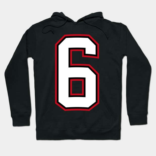 Number Six 6 Hoodie by cowyark rubbark